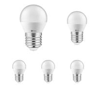 GTV Ampoule LED E27 Forme Goutte B45, 6W équivalent 43W, 520 Lumens, Lumière Blanc Chaud 3000K, Angle de Faisceau 160, Éclairage Ambiant pour Maison et Bureau (Lot de 5)