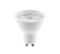 GTV Ampoule LED GU10 7W, Équivalent 48W Halogène, 600 Lumens, 6400K Blanc Froid (Lumière du Jour), Angle 60, Spot pour Plafonnier Encastrable, Non Dimmable, Blanc