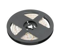 GTV Bande LED Flash 2835 de 5 m, 600 LED 120/m, à intensité variable, 19 W/m, 12 V DC, 10 mm de large, divisible tous les 5 cm, blanc chaud 3200 K