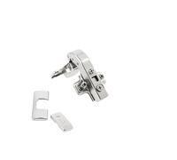 GTV Charnière Parallèle HCKT pour Meuble d'Angle, Amortisseur Hydraulique Soft Close, Réglage 3D, Montage Clip-On, Acier Finition Nickel, avec Cache-Boîtier et Cache-Bras