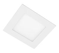 GTV Downlight LED Encastrable Carré MATIS PLUS, 3W 200lm, 3000K Blanc Chaud, Spot Plafonnier Extra Plat 25mm, Angle 120, Éclairage Intérieur Moderne, Aluminium Blanc
