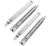 GTV - Ensemble de Glissières pour Tiroirs, Extraction Totale 53.9x1050 mm, Acier Galvanisé 2 mm, Glissiere pour Tiroir Télescopique, Rail Tiroir Coulissant, Supportant jusqu'à 100 kg - 2 Pièces