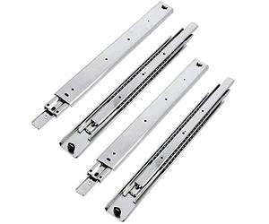 GTV - Ensemble de Glissières pour Tiroirs, Extraction Totale 53.9x1050 mm, Acier Galvanisé 2 mm, Glissiere pour Tiroir Télescopique, Rail Tiroir Coulissant, Supportant jusqu'à 100 kg - 2 Pièces