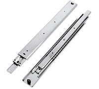 GTV - Ensemble de Glissières pour Tiroirs, Extraction Totale 53.9x300 mm, Acier Galvanisé 2 mm, Glissiere pour Tiroir Télescopique, Rail Tiroir Coulissant, Supportant jusqu'à 100 kg - 2 Pièces