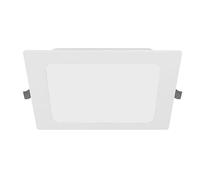 GTV Fabro Spot LED encastrable plat 12 W 1200 lm - Plafonnier carré 4000 K blanc neutre IP40 - Panneau LED encastrable AC 220-240 V - 19,6 x 18 cm