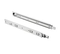 GTV Glissières de Tiroir à Billes PRO H45, Extraction Totale, Capacité de Charge 50 kg, Longueur 450 mm, Coulisses Télescopiques en Acier Galvanisé pour Meubles de Cuisine