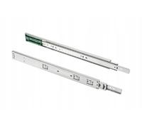 GTV Glissières de Tiroir à Extraction Totale 350 mm, Coulisses Télescopiques GX H45, Fermeture Amortie Soft Close, Charge 25 kg, Guidage à Billes, Acier Galvanisé, Lot de 2
