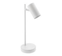 GTV Lampe de bureau LED VENETO blanche GU10 max. 20 W moderne réglable design minimaliste pour le bureau et la maison IP20 220-240 V certifiée CE