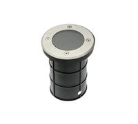 GTV lighting ALFA, max.50 W, GU10, IP67, AC220-240 V, aspect acier inoxydable, ON-ALFAOGU10-06, gris