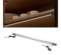 GTV LIGHTING LED sous meuble 763mm (80cm), capteur bilatéral, 12V DC, blanc neutre 4000K, anthracite