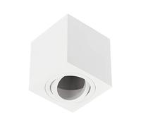 GTV lighting Plafonnier AVEIRO en aluminium, 80 x 80 x 85 mm, IP20, max. 20 W, carré, blanc.