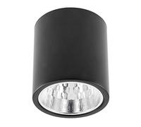 GTV lighting - Plafonnier DRAGO en saillie I Spot de plafond en aluminium I Plafonnier Spot I Salon Salle à manger Couloir I max 60 W, E27, AC220-240 V, 50-60 Hz, IP20, 133 x 148 mm, noir