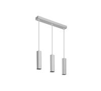 GTV lighting - Suspension LED TRESOS II pour intérieur scandinave minimaliste ou moderne - Longueur de câble réglable - 3 x GU10, aluminium, IP20, max. 3 x 20 W, blanc