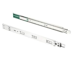 GTV Lot de 8 glissières de tiroir H45-45,3 x 350 mm - En acier galvanisé robuste - Système d'abaissement automatique - Rail télescopique - Guide à billes - Charge maximale : 30 kg