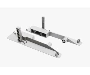 GTV PB-D-WEWSZKLC-10 Boîte de connexion moderne H210 pour mur en verre Blanc Charnières d'armoires et de meubles