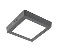 GTV Plafonnier LED Carré MATIS PLUS, Downlight en Saillie 13W 1020lm, Lumière Blanche Neutre 4000K, Angle Large 120, IP20, Luminaire Moderne pour Couloir et Bureau, Noir