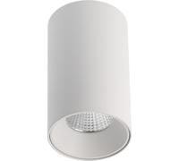 GTV Plafonnier LED Cylindrique PRIME, Spot en Saillie 10W 1000lm, Lumière Neutre 4000K, Faisceau 36, Corps en Aluminium, Luminaire Moderne pour Salon et Bureau, Blanc