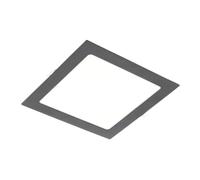 GTV Plafonnier LED Encastrable Carré MATIS PLUS, 19W 1520lm, Lumière Blanc Chaud 3000K, Angle 120, IP20, Downlight pour Plafond, Aluminium Finition Noire