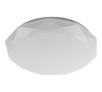 GTV Plafonnier LED STARS esign Géométrique à Facettes, Éclairage Blanc Neutre, 24W 1920lm, 4000K IP54, Ø330mm, pour Salon, Chambre et Couloir, Blanc