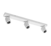 GTV - Plafonnier Venetto | Éclairage moderne pour bureaux, appartements et pièces | Plafonniers | 3 ampoules GU10 | Rond | Blanc | IP20