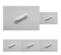 GTV Poignée de meuble design moderne UZ-870, forme rectangulaire en alliage de zinc, longueur 78 mm, entraxe 32 mm, finition chromée brillante pour cuisine et salle de bain (Lot de 5)