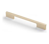 GTV Poignée de Meuble EXTEND - Poignée Barre Aluminium 190 mm, Poignée Cuisine Armoire Or Clair Brossé, Entraxe 160 mm, Poignée de Tiroir Moderne, Quincaillerie de Meuble Design