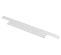 GTV Poignée de meuble LIND en aluminium anodisé, distance de perçage 128 mm, longueur 150 mm, barre de poignée 18 mm de large, poignée profilée de bord pour cuisines, armoires, tiroirs, accessoires de