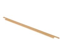 GTV Poignée de meuble LIND or brossé anodisé 352 mm distance de perçage 796 mm de long, barre de poignée 18 mm de large, poignée profilée de bord pour cuisines, armoires, tiroirs, accessoires de