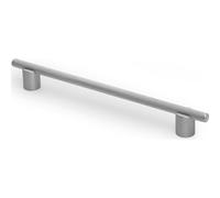 GTV Poignée de meuble LINEA - Poignée barre en aluminium 242 mm, Poignée de cuisine Poignée d'armoire Acier Brossé, Entraxe 192 mm, Cannelé, Moderne