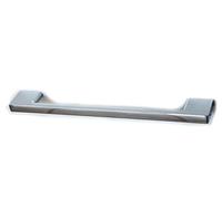 GTV Poignée de Meuble Moderne UZ-819, Entraxe 128 mm, Longueur 161 mm, Design Rectangulaire en ZnAl, pour Cuisine et Salle de Bain, Finition Chrome Brillant, Vis Incluses