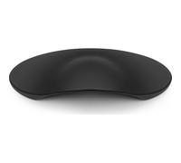 GTV Poignée en coquillage SHELL, design ergonomique, en zinc robuste, avec vis M4, longueur 60 mm, distance entre les trous de 32 mm, pour commode de cuisine, noir mat