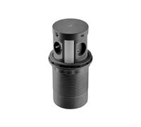 GTV Prise de table encastrable Comfort Plus 120 mm, 4 x français, 2 x USB, 2 x RJ45, charge à induction 5 W, câble de 1,5 m, noir - Solution élégante et puissante