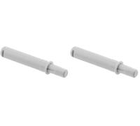 GTV Push to Open Amortisseur de porte d'entrée court - Amortisseur de meubles Ø 10 mm avec embout en caoutchouc gris pour façades sans poignée, montage par perçage AM-OWM-KR-GM-30 (Lot de 2)