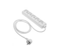 GTV Rallonge Domestique, multiprise 5 Prises avec 5 Prises françaises, Longueur 3 m, Charge maximale 2000 W, Prise européenne, Durable et sûre