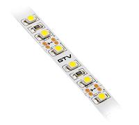 GTV Ruban LED FLASH 3528, 600 LED blanc chaud, 48 W, sans gel, 8 mm, rouleau de 5 m, 12 V