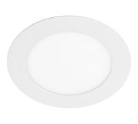 GTV Spot LED Encastrable ORIS PLUS, 3W 200lm, 3000K Blanc Chaud, IP44 Étanche pour Salle de Bain, Angle 120, Plafonnier Rond pour Cuisine et Couloir, Blanc