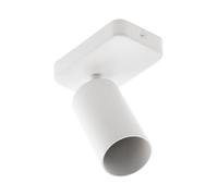 GTV Spot Orientable en Saillie SANTO BIS, Montage Plafond ou Mur, Pour Ampoule GU10, Max 20W, Luminaire Directionnel en Aluminium, Éclairage d'Accentuation Moderne, Blanc