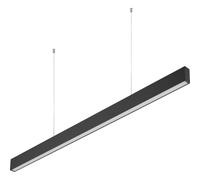 GTV Suspension LED Linéaire LIVIA, 120 cm, Design Moderne, 40W 3600lm, 4000K Lumière Neutre, Plafonnier pour Bureau, Cuisine, Salle à Manger, Noir