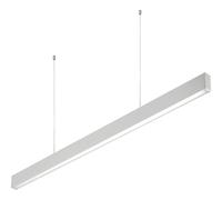 GTV Suspension LED Linéaire LIVIA, 40W 3600lm, Lumière Blanche Neutre 4000K, Longueur 120 cm, Plafonnier Moderne pour Bureau, Cuisine et Salon, Corps en Aluminium Blanc