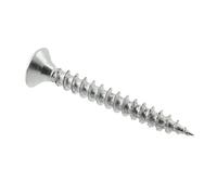 GTV Vis pour aggloméré IRONFAST, tête fraisée Pozidriv PZ2, 4x45 mm, filetage total, en acier zingué blanc, pour meubles et bricolage, boîte de 500 avec embout S2 inclus