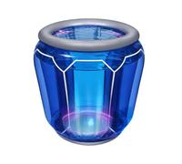 GTYLF Seau à Glace pour fête à la avec Design Lumineux, Gonflable en PVC Bleu pour Boissons glacées Lors des barbecues, des journées à la Plage et des rassemblements en Plein air, 1 Paquet