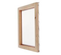 Guangcailun Cadre en Bois Robuste, Toile de sérigraphie Facile à Nettoyer, idéale pour Les travaux d'impression Courants en Atelier, Bois, 20x30cm 55T