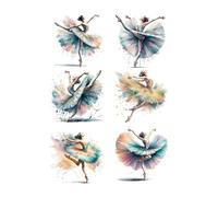 Guangcailun Poster mural de danseuse de ballet, motif ballerine, pour une chambre à coucher. Décoration murale unique pour filles et femmes.