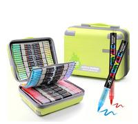 Guangna Marqueurs de peinture acrylique, 408 couleurs avec système de contrôle direct de l'encre liquide, stylo de peinture de qualité professionnelle pour peinture sur roche, toile, verre, plastique