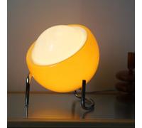 GUANSHAN Lampe de table en verre vintage créative Bauhaus Lampe de table en verre Éclairage de table de chevet Lampe de table décorative Ambiance Veilleuse pour chambre à coucher, salon