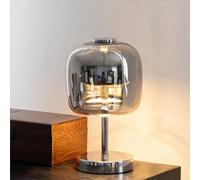 GUANSHAN Lampe de table en verre vintage élégante et simple, éclairage de table de chevet, lampe de table décorative, veilleuse d'ambiance pour chambre à coucher, salon, bar, table à manger