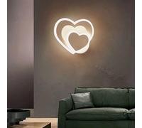 GUANSHAN Lampe mural LED en forme de cœur blanc veilleuse de dessin animé pour chambre d'enfant décorative applique murale pour chambre à coucher, salon, escaliers, 3 éclairages