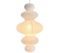 GUANSHAN Lampe pendante en papier d'art créatif de style japonais, plafonnier en papier fait à la main, luminaire décoratif, lustre suspendu pour chambre à coucher, salon