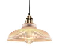 GUANSHAN Lampe pendante en verre rétro avec plafonnier en verre transparent vintage luminaire suspendu lustre décoratif suspension pour chambre à coucher, table à manger, bar