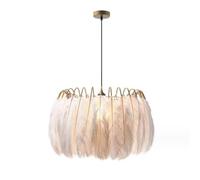 GUANSHAN Lustre Élégant En Plumes Abat - Jour En Plumes Lampe à Suspension Créative En Plumes Lampe à Suspension Décorative Chambre à Coucher, Salon